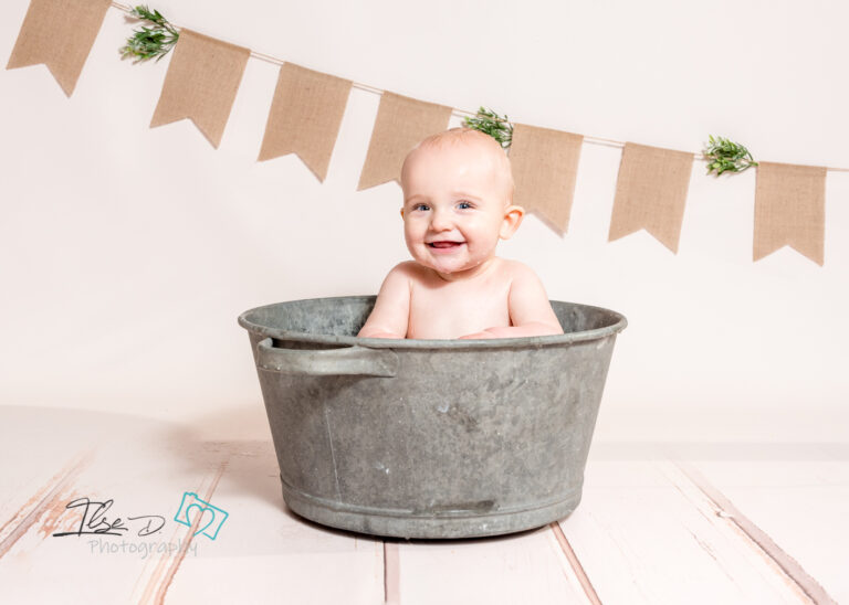 baby in bath