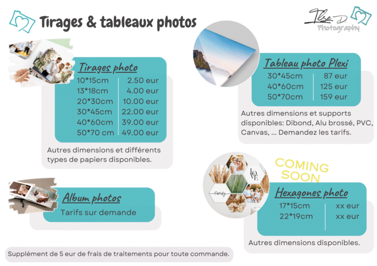 tarifs impressions