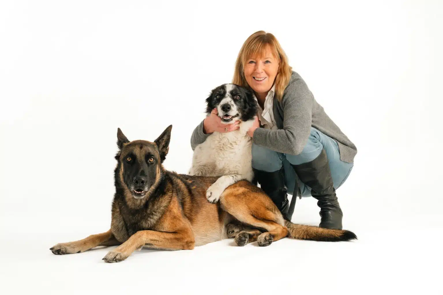 Séance photo avec des animaux au studio