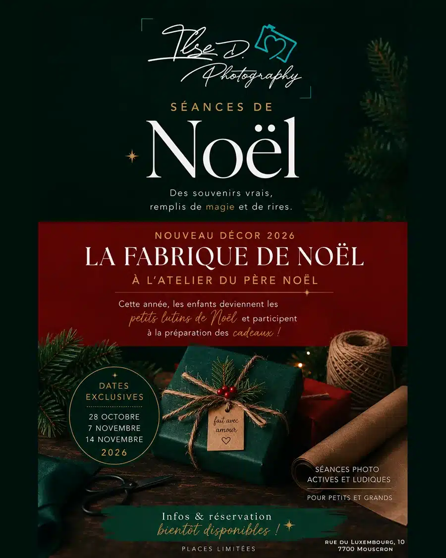 Affiche des mini-sessions La Fabrique de Noël 2026