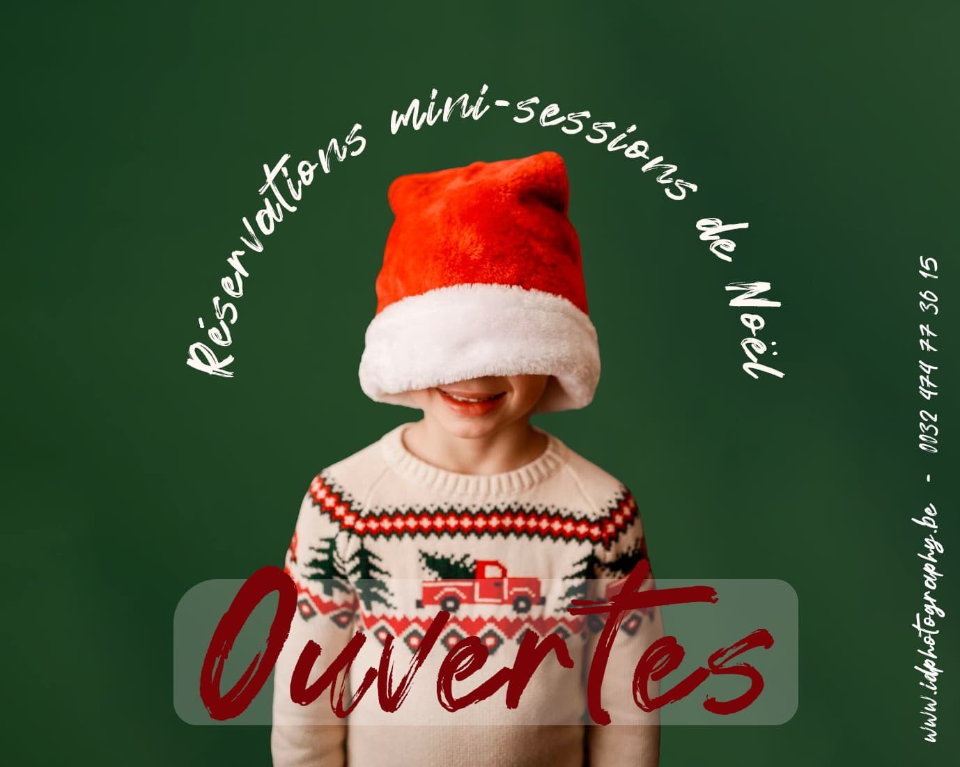 Illustration des séances photo de Noël 2026 à Mouscron