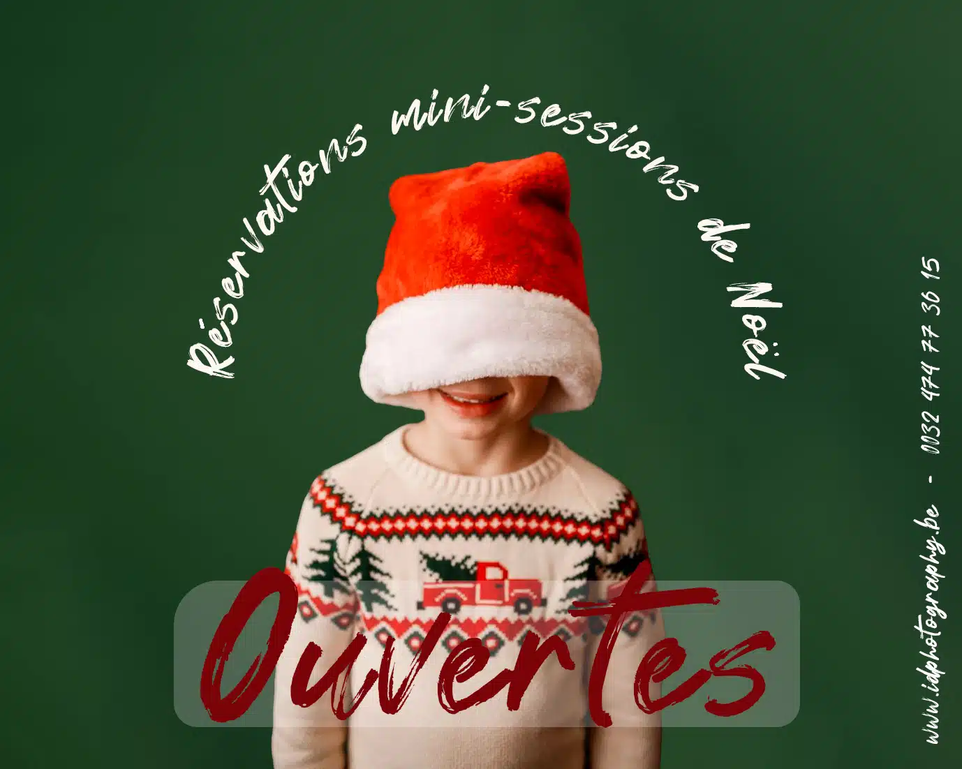 Illustration des séances photo de Noël 2026 à Mouscron