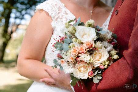 détail du bouquet de mariage Mouscron